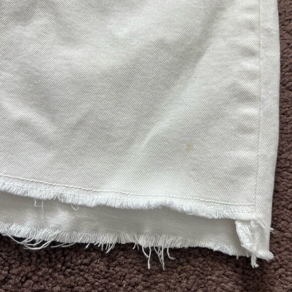 Zara High Waist Raw Hem Straight Leg - Picture 6 of 10